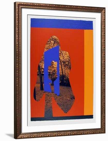 Untitled - Tree Overlay-Menashe Kadishman-Framed Limited Edition