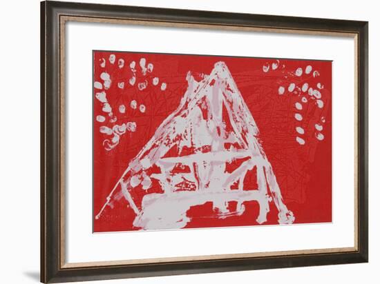 Untitled VI - Red Triangle-Lea Nikel-Framed Limited Edition