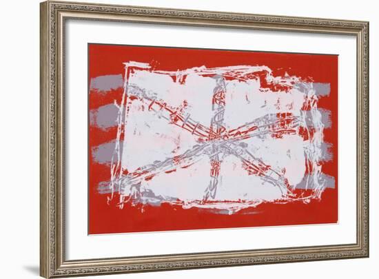 Untitled VII - Red Sand Dollar-Lea Nikel-Framed Limited Edition