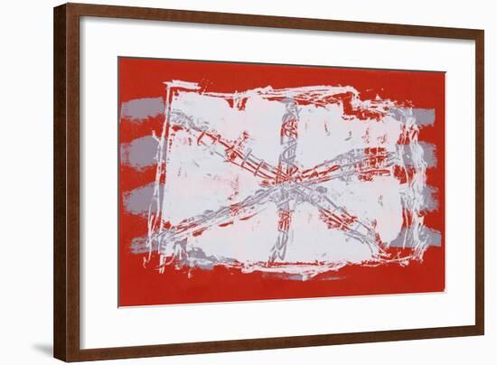 Untitled VII - Red Sand Dollar-Lea Nikel-Framed Limited Edition