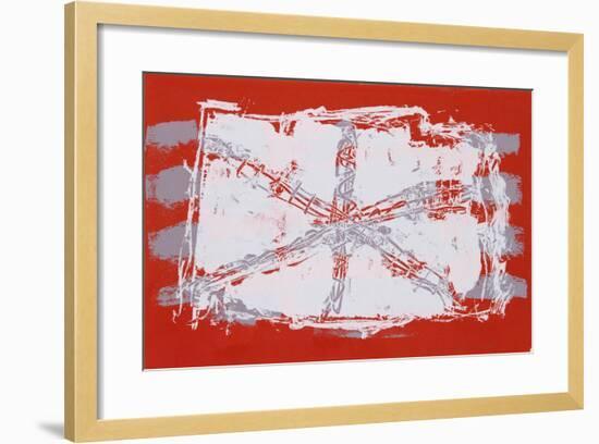 Untitled VII - Red Sand Dollar-Lea Nikel-Framed Limited Edition