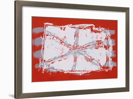 Untitled VII - Red Sand Dollar-Lea Nikel-Framed Limited Edition