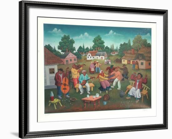 Untitled (Village Dance)-Ivan Generalic-Framed Collectable Print