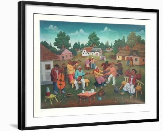 Untitled (Village Dance)-Ivan Generalic-Framed Collectable Print