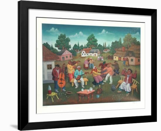 Untitled (Village Dance)-Ivan Generalic-Framed Collectable Print