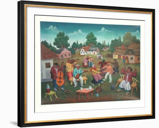 Untitled (Village Dance)-Ivan Generalic-Framed Collectable Print