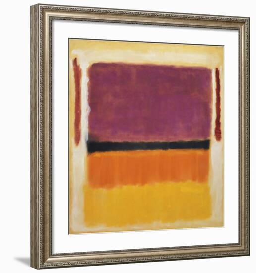 Untitled (Violet, Black, Orange, Yellow on White and Red), 1949-Mark Rothko-Framed Art Print