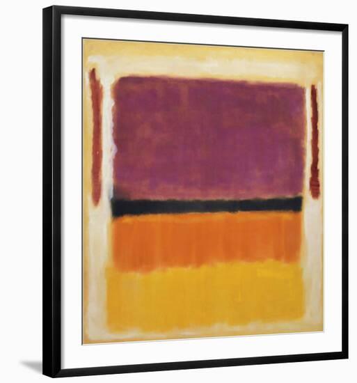 Untitled (Violet, Black, Orange, Yellow on White and Red), 1949-Mark Rothko-Framed Art Print