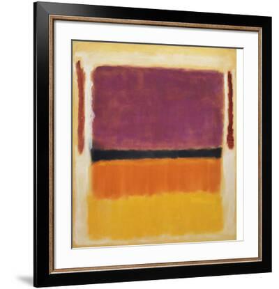 'Untitled (Violet, Black, Orange, Yellow on White and Red), 1949' Art 