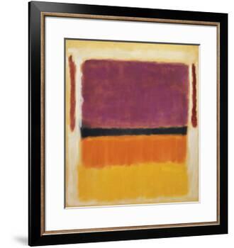 Untitled (Violet, Black, Orange, Yellow on White and Red), 1949-Mark Rothko-Framed Art Print