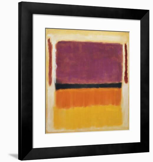 Untitled (Violet, Black, Orange, Yellow on White and Red), 1949-Mark Rothko-Framed Art Print