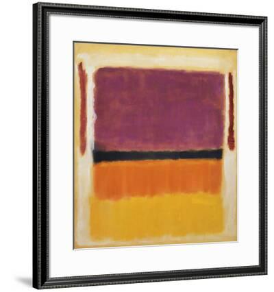 Violet Black Orange Yellow on White and Red 1949 Mark Rothko Print Poster 26x36