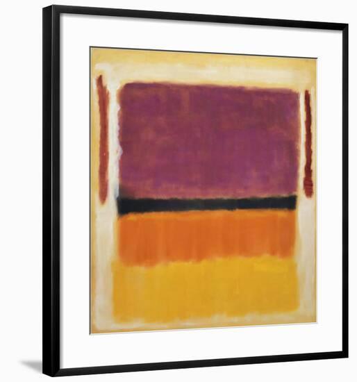 Untitled (Violet, Black, Orange, Yellow on White and Red), 1949-Mark Rothko-Framed Art Print