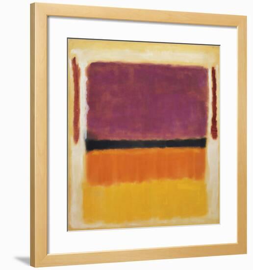 Untitled (Violet, Black, Orange, Yellow on White and Red), 1949-Mark Rothko-Framed Art Print