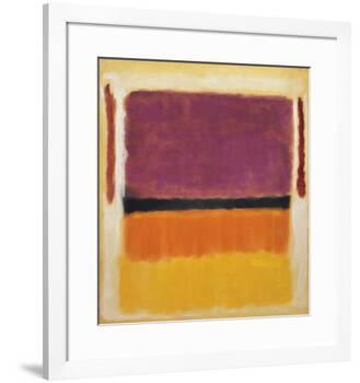 Untitled (Violet, Black, Orange, Yellow on White and Red), 1949-Mark Rothko-Framed Art Print