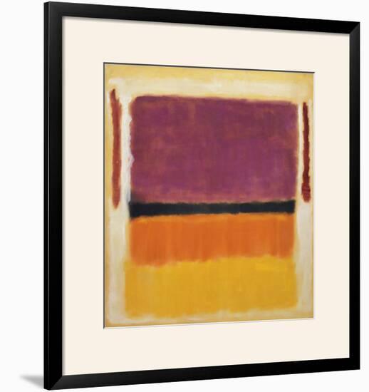 Untitled (Violet, Black, Orange, Yellow on White and Red), 1949-Mark Rothko-Framed Art Print