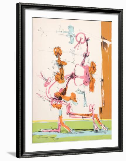Untitled - Walking Figure-Dimitri Petrov-Framed Limited Edition