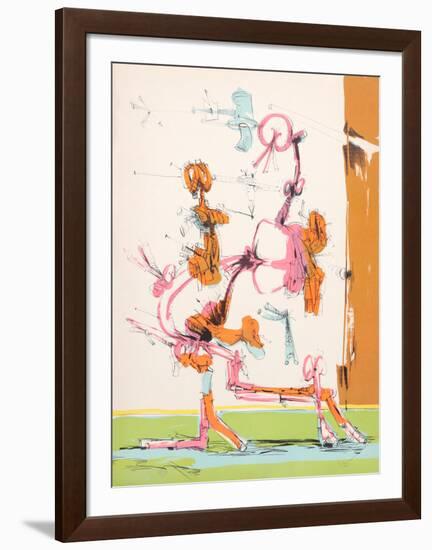 Untitled - Walking Figure-Dimitri Petrov-Framed Limited Edition