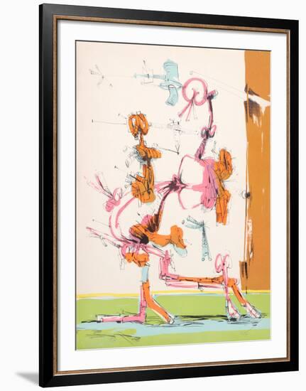 Untitled - Walking Figure-Dimitri Petrov-Framed Limited Edition