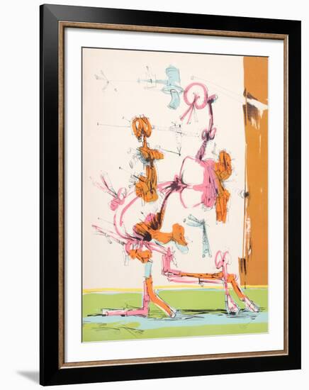 Untitled - Walking Figure-Dimitri Petrov-Framed Limited Edition