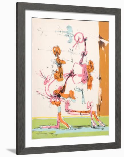 Untitled - Walking Figure-Dimitri Petrov-Framed Limited Edition