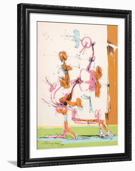 Untitled - Walking Figure-Dimitri Petrov-Framed Limited Edition