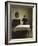 Untitled (Woman with Her Back Turned in a Dark Domestic Interior)-Vilhelm Hammershoi-Framed Giclee Print