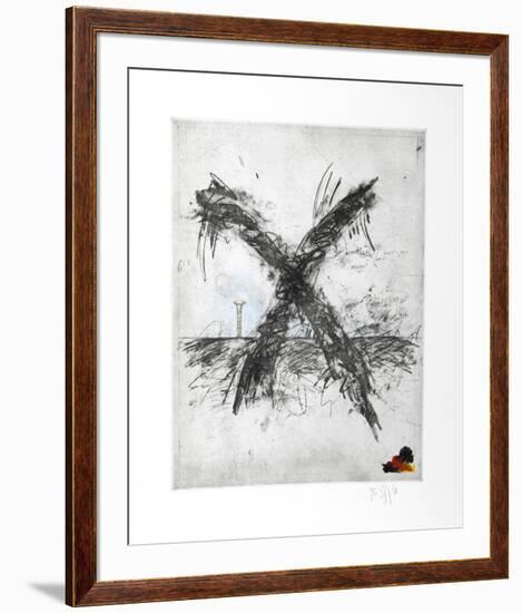 Untitled - X and Nail Color-Donald Saff-Framed Limited Edition