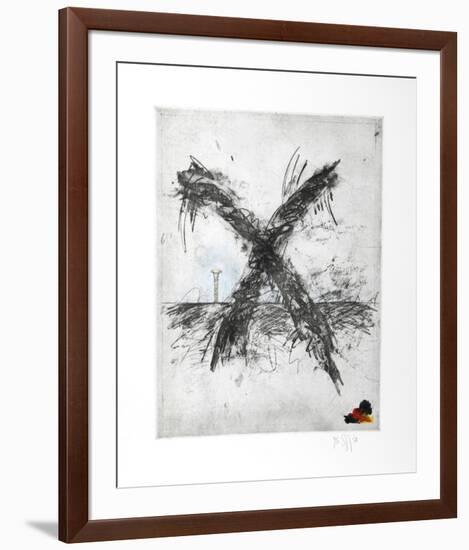 Untitled - X and Nail Color-Donald Saff-Framed Limited Edition