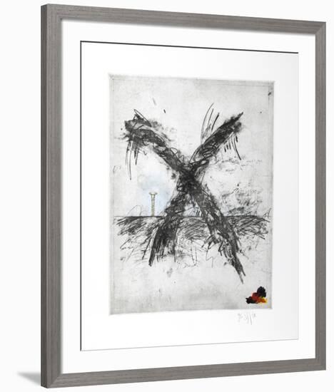Untitled - X and Nail Color-Donald Saff-Framed Limited Edition
