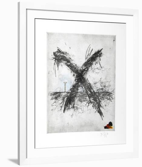 Untitled - X and Nail Color-Donald Saff-Framed Limited Edition