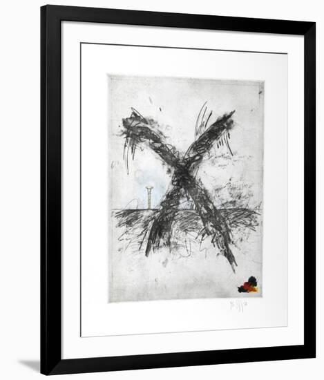 Untitled - X and Nail Color-Donald Saff-Framed Limited Edition