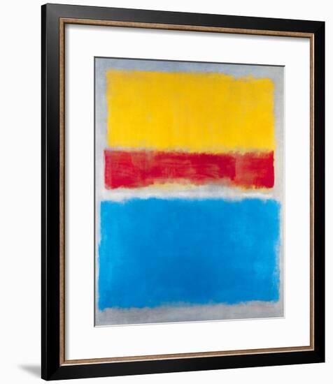 Untitled (Yellow, Red and Blue)-Mark Rothko-Framed Art Print