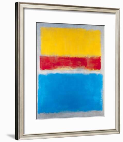 Untitled (Yellow, Red and Blue)-Mark Rothko-Framed Art Print