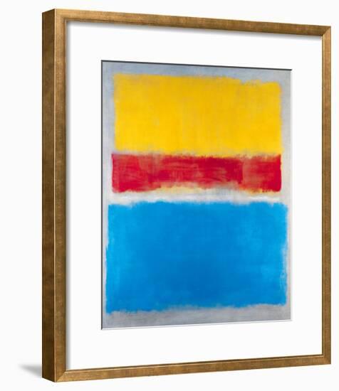 Untitled (Yellow, Red and Blue)-Mark Rothko-Framed Art Print