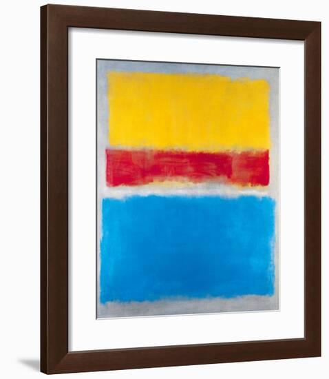 Untitled (Yellow, Red and Blue)-Mark Rothko-Framed Art Print