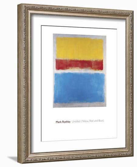 Untitled (Yellow, Red and Blue)-Mark Rothko-Framed Giclee Print