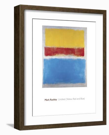 Untitled (Yellow, Red and Blue)-Mark Rothko-Framed Giclee Print