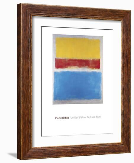 Untitled (Yellow, Red and Blue)-Mark Rothko-Framed Giclee Print