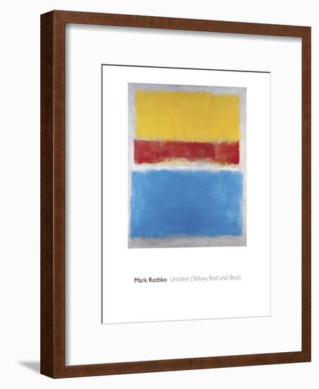 Untitled (Yellow, Red and Blue)-Mark Rothko-Framed Giclee Print