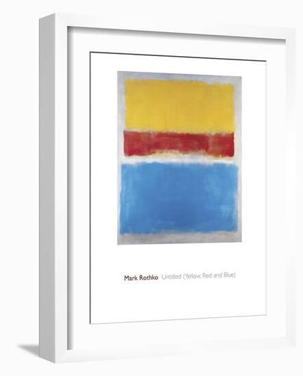 Untitled (Yellow, Red and Blue)-Mark Rothko-Framed Giclee Print