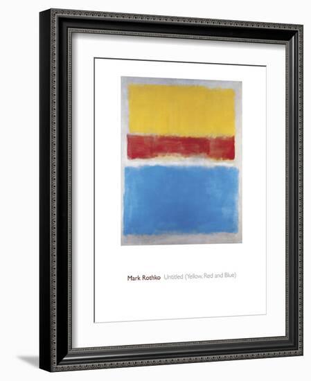 Untitled (Yellow, Red and Blue)-Mark Rothko-Framed Giclee Print