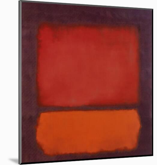 Untitled-Mark Rothko-Mounted Art Print