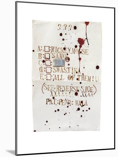 Untitled-Jean-Michel Basquiat-Mounted Giclee Print