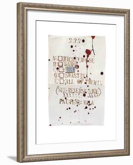 Untitled-Jean-Michel Basquiat-Framed Giclee Print