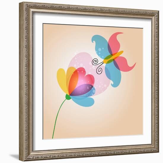 Untitled-Cienpies Design-Framed Art Print