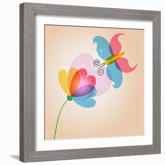 Untitled-Cienpies Design-Framed Art Print