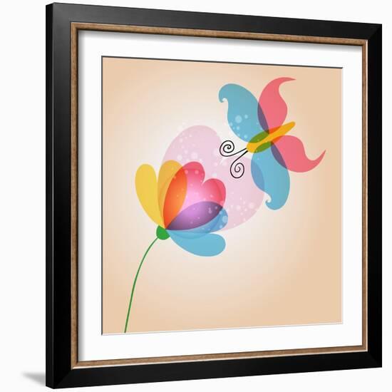 Untitled-Cienpies Design-Framed Art Print