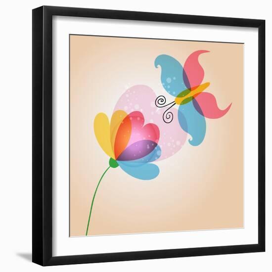 Untitled-Cienpies Design-Framed Art Print