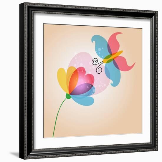 Untitled-Cienpies Design-Framed Art Print